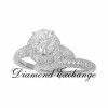 3.52 CT women's Round Cut Diamond Engagement Ring 14K